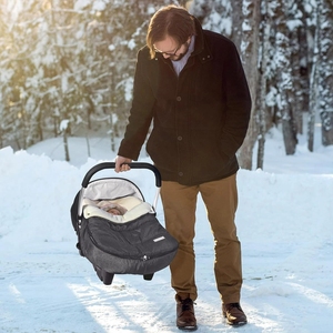 Copri Seggiolino Auto Invernale per <span class=keywords><strong>Neonati</strong></span>, Isolante per Climi Freddi, Mantiene i Bambini Caldi e Comodi, Tettuccio per Trasportino per Maschi e Femmine - Product Image 4