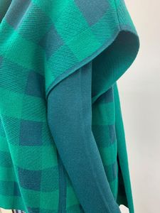 Cao Cổ Thiết Kế Mới Hoody Cardigan & Áo Thun Thiết Quá Khổ Knit Y2K Nút Sọc Mô Hình Nguyên Cạnh V Cổ Áo Len - Product Image 5