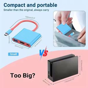 Adaptateur convertisseur USB C vers HDTV 3 en 1, hub Type-C vers câble HDTV, sortie 4K, PD 100W, station d'accueil - Product Image 5