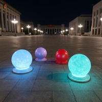 Poteaux lumineux carrés en plastique IP65 pour extérieur, anti-collision, pour barrières routières et zones de stationnement, avec télécommande, thème Halloween