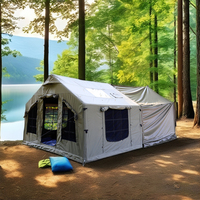 Tente Gonflable de Luxe 2026 pour Camping Extérieur, Imperméable, Coupe-Vent et Durable, Modèle 8+8