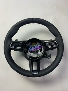 Volant en cuir de haute qualité personnalisé pour <span class=keywords><strong>Porsche</strong></span> 911/718 992 991.2 Macan Cayenne 2010-2021 Amélioré - Product Image 2