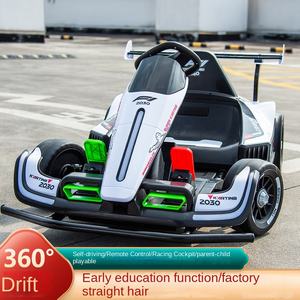 รถคาร์ทไฟฟ้าสำหรับเด็กแบบใหม่ รถดริฟท์สี่ล้อ ควบคุมด้วยรีโมท ชาร์จไฟได้ ผลิตจากพลาสติก พร้อมแบตเตอรี่ 24V สามารถนั่งได้ - Product Image 3