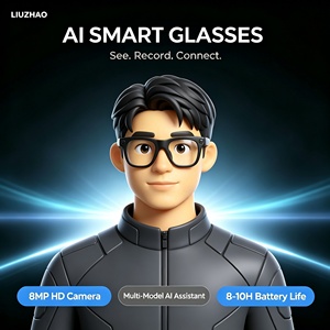 Premium AI Smart <strong>Glasses</strong> 165+ Languages AI Voice Translator Active Noise Cancel Open Audio 8MP Camera <strong>Bluetooth</strong> Remote Control - Product Image 1