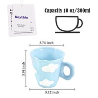 Tasse en céramique de porcelaine fine peinte à la main motif ours, design créatif artisanal, compatible lave-vaisselle et micro-ondes, cadeau idéal pour le café et le lait