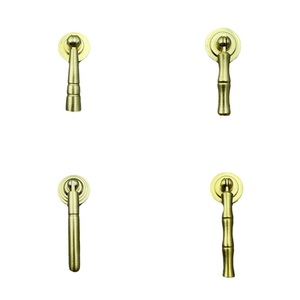 Popular Zinc Alloy Modern Copper Brushed Single Hole Cabinet <b>Door</b> Drawer Handle Furniture Wardrobe Installation Lightweight - Product Image 2