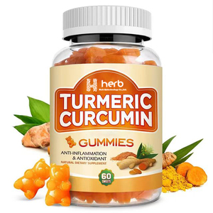 Oem ODM nhãn hiệu riêng NGHỆ CURCUMIN gừng Gummies chất chống oxy hóa hỗ trợ miễn dịch khỏe mạnh da di động 2 Gummies hàng ngày cho - Product Image 1