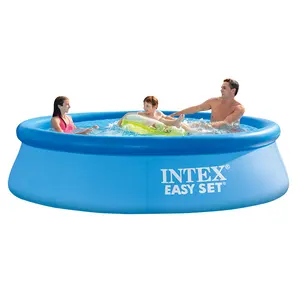 गर्म बेच आउटडोर 8FT पीवीसी 28106 इंटेक्स स्विमिंग पूल Inflatable ऊपर जमीन पूल बड़े परिवार खेलने स्विमिंग पूल