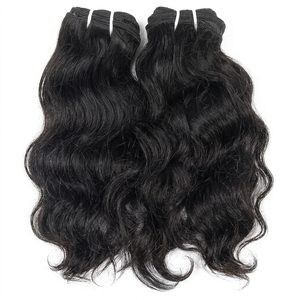 Nouveaux produits phares : Extensions de cheveux humains vierges non traités 12A, ondulation Temple Wave, 100% Remy, cheveux indiens, double trame machine, vente en gros - Product Image 1