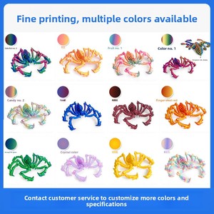 Jouet Araignée Imprimé en 3D Entièrement Articulé, Modèle Animal Réaliste à Articulations Flexibles, Jouet Anti-Stress Imprimé sur Site - Product Image 3