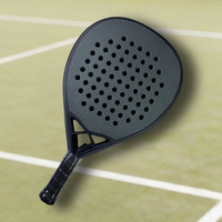 Raqueta de Pádel Personalizada de Fibra de Carbono HEIBO, Fabricante OEM ODM, 12K 18K 24K, Profesional, 38mm 360g, Modelo Padel-100, Venta al Por Mayor