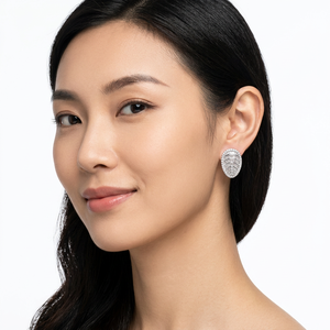 Pendientes de Aro Huggie de Plata de Ley 925 con Diamantes Redondos y Baguette de 2.10 Ct para Mujer, Uso Diario, Joyería al por Mayor para Bodas - Product Image 2