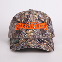 Gorra de Béisbol de 5 Paneles de Algodón de Camuflaje de Alta Calidad para Exteriores, Bordada con Logotipo