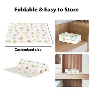 Tappetino Pieghevole Non Tossico per Bambini - Tappeto in Schiuma di Resina con Stampa Animalier per Pavimenti Duri Interni ed Esterni, Campeggio ed Esercizio - Product Image 5