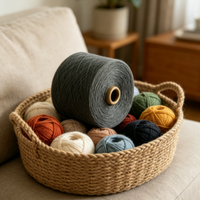 7# Grey 32S 100% Polyester High Tenacity Raw Yarn for Sewing and Knitting Socks