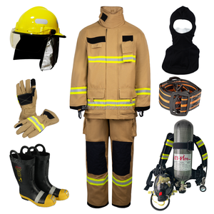 EN469消防スーツ構造消防士制服ISO認定NOMEXアラミドターンアウトギア耐火防護服 - Product Image 6