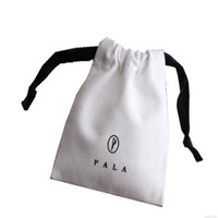 Sac à cordon en toile de coton de luxe personnalisé de 12 onces avec logo personnalisé, emballage cadeau, pochette à bijoux