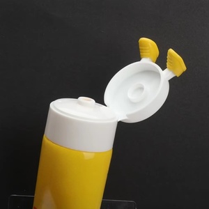 Tube cosmétique en plastique de 50 ml, forme mignonne avec bouchon à clapet motif pieds de bébé, pour crème pour les mains et écran solaire – Vente en gros - Product Image 3