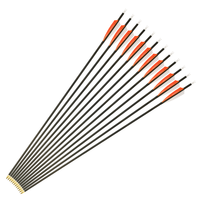 Citation directe d'usine flèche de tir traditionnelle de 31 pouces, arc recourbé et flèches en carbone mixte de 6.2mm