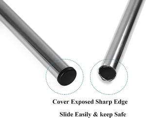 Bouchons de finition noirs en plastique côtelé pour tubes, inserts robustes pour pieds de meubles, résistants aux chocs et aux intempéries, moulés, taille personnalisable - Product Image 3