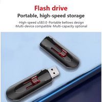 Hadiah Perusahaan Logo Kustom 3.1 Flashdisk 4GB-64GB USB Flash Drive Garansi 3 Tahun Chip Flash Kelas-A Kecepatan Tinggi Plastik Hitam