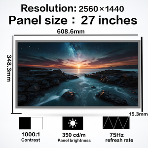 Módulo LCD TFT QHD de 27 Pulgadas BOE MV270QHM-N30 Original de 350 Nits para Equipos Industriales de Escritorio - Product Image 1