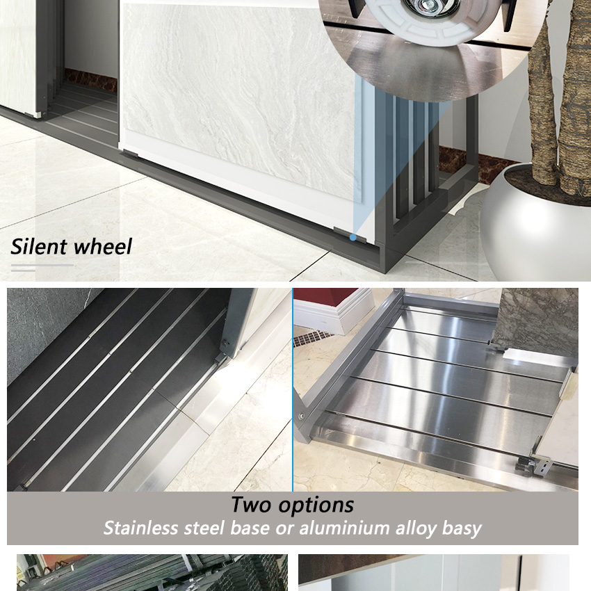 New design large metal horizontal push-pull fram showroom slate granite quartz sample artificial stone display rack