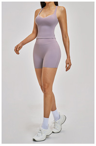 Pantalones Cortos Personalizados para Niñas en Nailon, Ropa Deportiva para Niñas, Pantalones Acampanados para Mujer, Tops de Yoga - Product Image 2