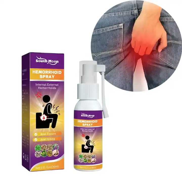 custom logo100% Natural Herbal Powerful Hemorrhoids Treatment Relieve Anal Pain Hemorrhoids Spray