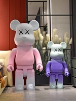 Brique d'ours de décoration extérieure DIY Design de haute qualité Statues en fibre de verre en résine Brique d'ours sur mesure