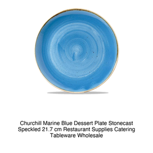 Assiette à dessert bleu marine 21,7 cm Churchill Stonecast mouchetée 12Scfsevp8 - Product Image 2