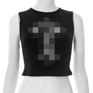 Women's Set Lace <strong>See</strong> <strong>Through</strong> Sleeveless Crop <strong>Top</strong> and Short Pants 2025 Summer Two 2 Piece Set - Product Image 5