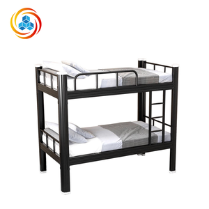 Lit superposé en métal moderne avec hauteur réglable ; Écologique, idéal pour les dortoirs d'hôtel, les appartements ou les chambres d'étudiants - Product Image 2