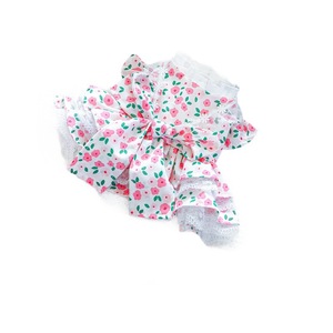 Vêtements pour animaux de compagnie, robe florale Little Rose pour chiens et chats, tenue en Polyester pour printemps et automne, robe pour petit chien et chiot - Product Image 5