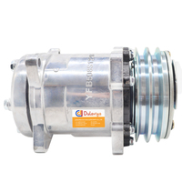 Compresor de CA automático para Sanden 5h14 Sanden 508 SD508 Tractor Excavadora Camión de servicio pesado 12V 24V 2 Groove V Blet Polea