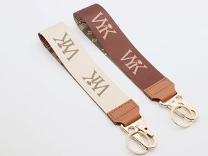 Custom Corporate Event Gift Double Side Sublimation Printing Short Lanyards Gold Metal Hook Keychain Lanyard - Product Image 2