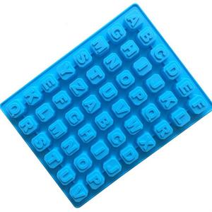 Personalizado cuadrado 3D silicona Chocolate molde <span class=keywords><strong>letra</strong></span> y figura en forma de 100g OPP bolsa embalada - Product Image 5