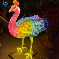 SGTL26 Fine Art Peacock Lantern Chinesische Tier laterne im Freien für Patio Decor Festival Holiday