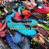 Chaussures de football d'occasion S25 de marque internationale, haute qualité, vente en gros en vrac, directement de l'usine, chaussures pour hommes de seconde main