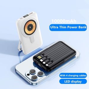 พาวเวอร์แบงค์ระบบแม่เหล็ก10000มิลลิแอมป์ไร้สาย15วัตต์ชาร์จเร็วพร้อมขาตั้งที่วางโทรศัพท์ที่ใส่แบตเตอรี่ - Product Image 5