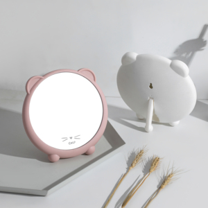 Gương Trang Điểm HANXIN Eco Friendly, Dùng Để Trang Trí Nhà Cửa, Làm Từ Rơm Lúa Mì Tự Nhiên, Thân Thiện Với Môi Trường, Có Khung Trang Điểm - Product Image 2