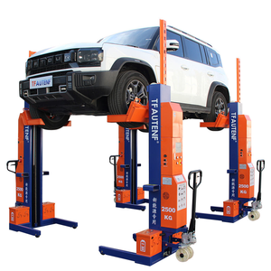 Elevador Móvil Hidráulico Inalámbrico de 4 Columnas TFAUTENF de 10 Toneladas, Elevador de Cuatro Postes para Camiones con Adaptadores - Product Image 2