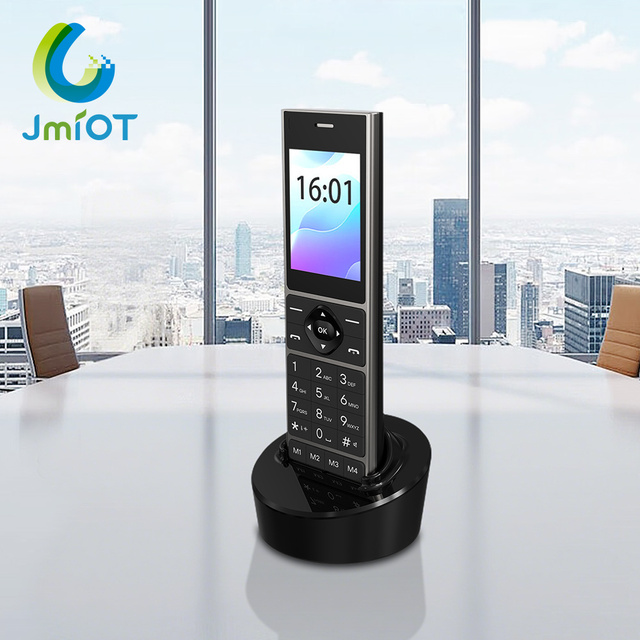 JIMI OEM ODM 4G LTE SIM Card WiFi Hotspot HD Call 2.4 Inch Color LCD Cordless Handheld Phone 1000mAh Li-ion Battery SOS