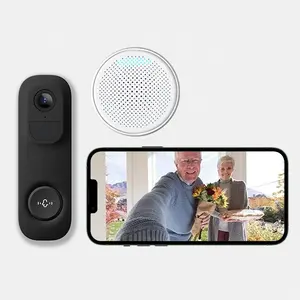 PIR Alexa Google Assistant sonnette de noël longue Distance Shenzhen sonnette de porte caméra Alexa Original sonnette vidéo