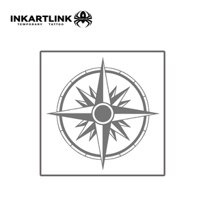 INKARTLINK Autocollant de <span class=keywords><strong>tatouage</strong></span> boussole, géométrie nautique, motif végétal, semi-permanent 15 jours, art corporel pour main et <span class=keywords><strong>poignet</strong></span>, <span class=keywords><strong>tatouage</strong></span> temporaire en gros - Product Image 4