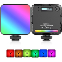 Mini projecteur vidéo LED RVB W64RGB pour photographie, lumière d'appoint CRI95+ 2500K-9000K, 20 modes d'éclairage