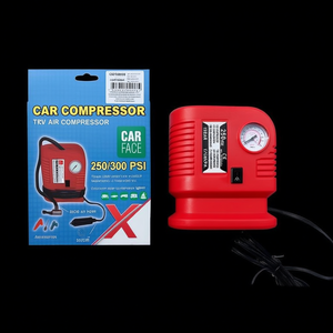 Compresor de Aire para Auto de 12V, 250/300 PSI, Inflador de Neumáticos con Manómetro y Manguera para Uso en Automóviles - Product Image 3