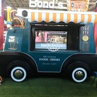 Camion de restauration mobile rapide et pratique pour l'extérieur : glaces, café, snacks, pommes de terre cuites, repas, restauration rapide, boulangerie, hot-dogs