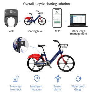 Velo Libre servis kiralama iş E-bisiklet Iot bisiklet otomatik tekerlek kilidi paylaşım yazılımı Dockless bisiklet paylaşım çözümü