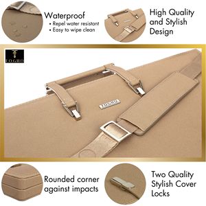 A2 Leather <b>Binder</b> Portfolio Giftable Padfolio <b>Folder</b> for Artists Interior Accessory with Painters and Art Supplies - Product Image 2
